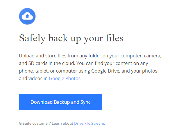 Google back-up sync for mac